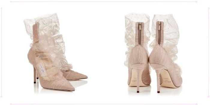 Le scarpe con i Tulle Socks incorporati di Jimmy Choo