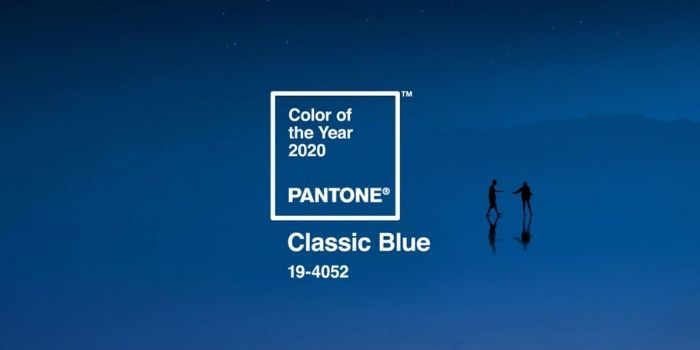 Classic Blue colore Pantone 2020